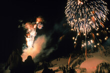 Winter Fireworks, Aspen, CO USA