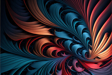 Wall Mural - texture Unfolding of Colors  hd ultra definition