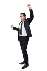 Wall Mural - Asian businessman standing with successful expression