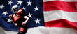 © vectorfusionart - Composite image of american football player