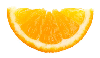 Wall Mural - Orange slice isolated on transparent background. PNG format