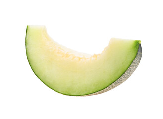 Melon. Cantaloupe melon slices on transparent png