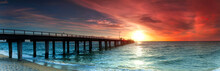 Seaford Pier At Sunset, Melbourne, Victoria, Australia