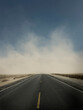 © Cavan Images - A road is covered with wind blown dust in Death Valley, California.