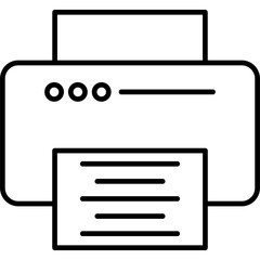 Canvas Print - Printer Icon