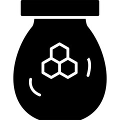 Canvas Print - Honey Jar Icon