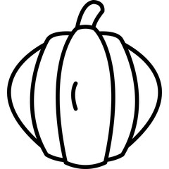 Canvas Print - Pumpkin Icon