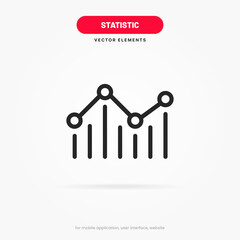 Poster - Statistic icon. 3d financial analysis stats icon. Growing graph. Business chart symbol. Growths chart collection. Progress bar. Bar diagram. Growth success arrow icon. Progress symbol. Chart increase.