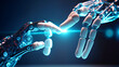 zwei Roboterhände berühren sich, generative AI