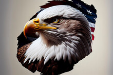 Eagle Head Vector Illustration Template. Winged Predator Mascot Logo Clip Art