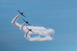 © coachwood - Three members of the Skytypers acrobatic airplane performance team perfoming at the Jones Beach Air Show leaving a long smoke trail