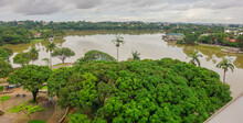Pampulha Lagoon In Belo Horizonte, Minas Gerais, Brazil. Aerial View