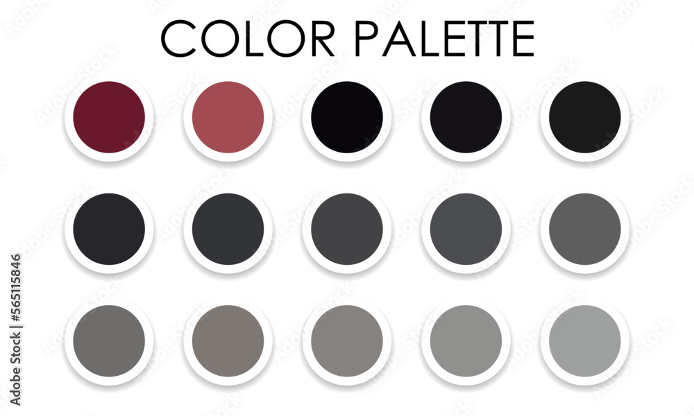 Universal color swatches. Color palette. Vector illustration Stock ...