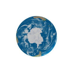Wall Mural - south pole seen from space 3d illustration