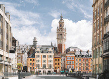 View On The Grand Place Of Lille Flanders France Generalle De Gaulle