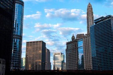 Sticker - Staring Down the Chicago River Skyline