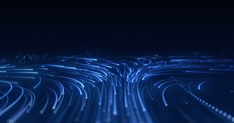 Wall Mural - technology background, digital communication network.