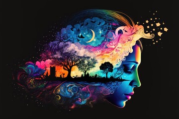 Naklejka na meble abstract dream illustration