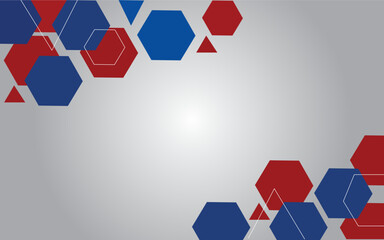 abstract background with hexagon