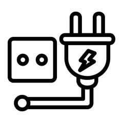 Wall Mural - Power Plug icon