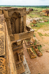 Wall Mural - Ancient mausoleum and tombs at Makli Hill in Thatta, Pakistan. Necropolis, graveyard