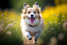 Happy Beautiful Dog- Created With Generative AI Technology