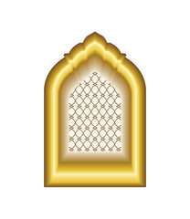 Poster - arabic window frame