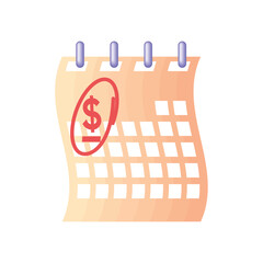 Sticker - tax calendar reminder