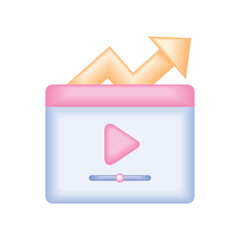 Sticker - video marketing icon