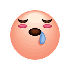 Canvas Print - exhausted emoji social media