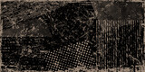 Fototapeta Młodzieżowe - Distorted grungy scratched layer. Dust overlay distress background. Vector shape with a halftone dots and stripes. Distressed dirty artistic design element for create vintage grunge effect