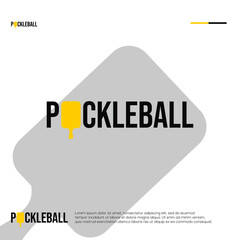 Poster - Pickle ball logo design idea