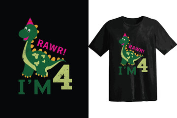 Dinosaur t shirt design, Dinosaur typography t shirt design,