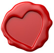 Heart shape wax seal