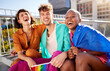 © Alexis S/peopleimages.com - Support, freedom and lgbtq with friends and flag in city for love, gay pride and equality. Culture, celebration or inclusion with portrait of group of people for community, diversity and human rights