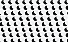 Black And Grey Overlapping Circles Pattern. Suitable For Wallpaper, Fabric, Card, Poster, Template, And Cover.