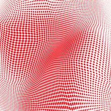 Red White Halftone Background
