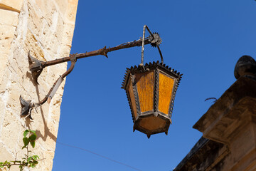 Wall Mural - Close up photo of vintage street light, Malta