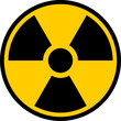 Nuclear Hazard Ionizing Radiation Trefoil Danger Symbol. Vector Image.