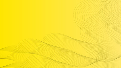 Abstract yellow lines background The design element shape. Concepts and ideas for technology, science, and medicine. Vector illustration