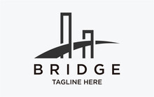 Logo Design Bridge Simple Template Abstract