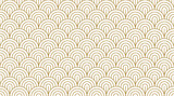 art deco seamless pattern with arc line, luxury geometric repeat backdrop isolated on transparent background , cut out, png, illustration