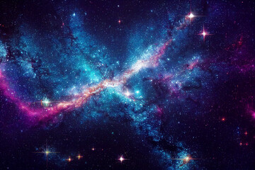 dazzling starry sky cosmic starry sky background material generative ai content by midjourney