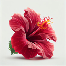 Hibiscus Flower | Red Hibiscus Flower | Shoeblackplant | Hibiscus Rosa-sinensis | Chinese Rose | Hibiscus Tea | AI Generative | Hyper Realistic | Photorealism