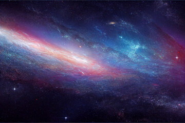 Wall Mural - starry universe galaxy renderings concept map generative ai content by midjourney