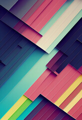 Wall Mural - Beautiful colorful wallpaper illustration art Generative AI Content by Midjourney