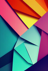 Wall Mural - Beautiful colorful wallpaper illustration art Generative AI Content by Midjourney