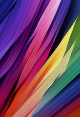Wall Mural - Beautiful colorful wallpaper illustration art Generative AI Content by Midjourney