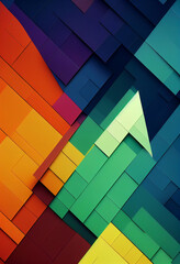 Wall Mural - Beautiful colorful wallpaper illustration art Generative AI Content by Midjourney