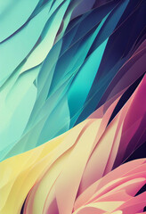 Wall Mural - Beautiful colorful wallpaper illustration art Generative AI Content by Midjourney